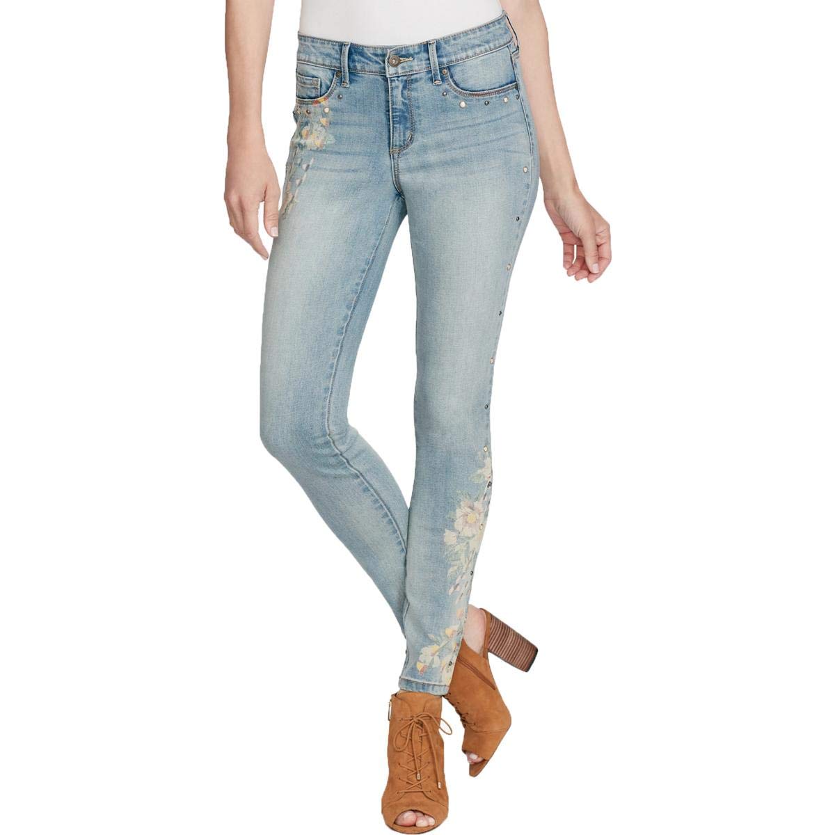 Jessica Simpson Women's Kiss Me Skinny Jeans - High Waist Stretch Denim Pants for Casual Wear & Night Out | Perfect for Date Nights, Office & Weekend Outfits