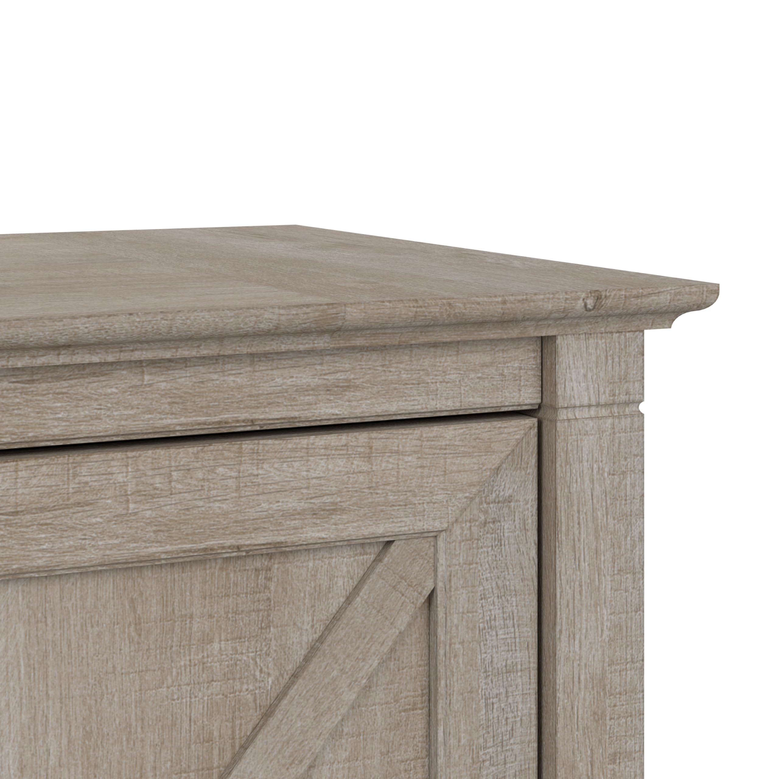 Bush Furniture Key West Kitchen Pantry Cabinet in Washed Gray - Freestanding Storage Cabinet for Kitchen, Dining Room, or Office - Organize Dishes, Food, and Supplies