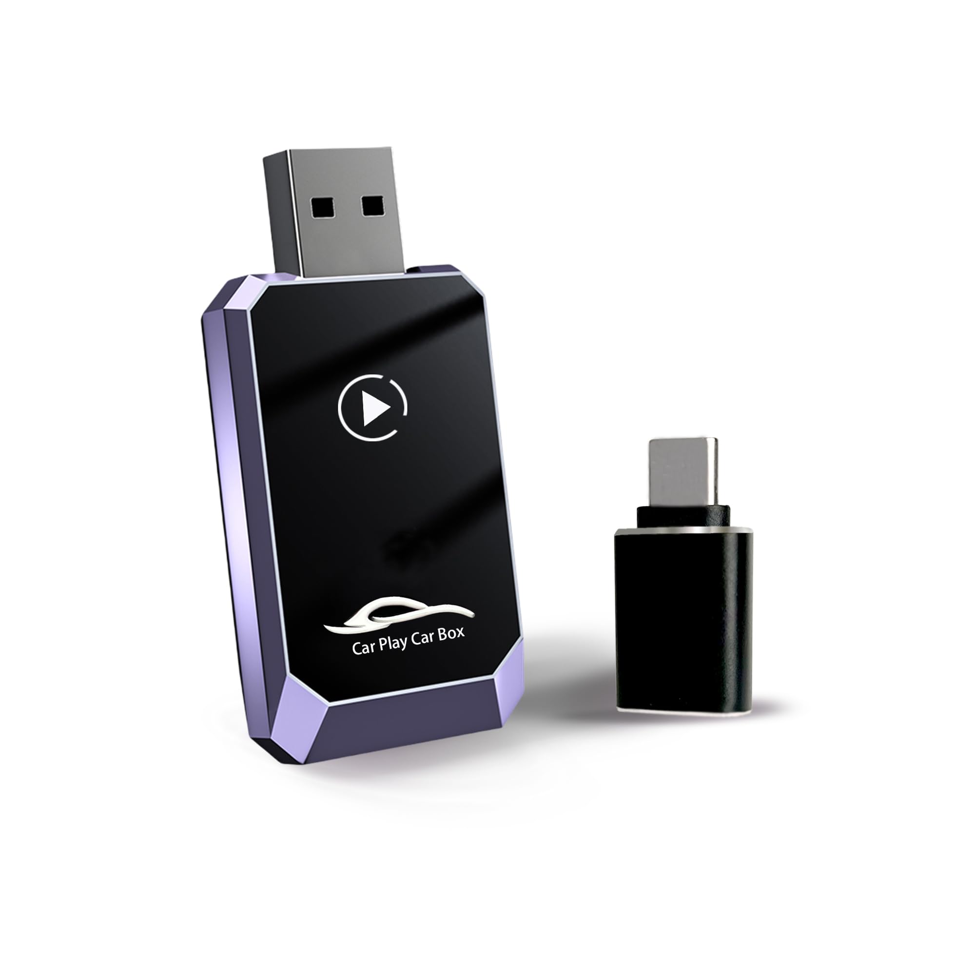 Wireless CarPlay Adapter for iPhone - Convert Wired to Wireless CarPlay Dongle, Plug & Play with Voice Control, Compatible with Apple CarPlay & Android Auto - Perfect for Seamless Hands-Free Driving & Music Streaming