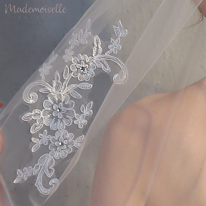 Elegant Derby Veil for Women - Lace Bridal Headpiece - Perfect for Weddings, Prom, and Formal Events