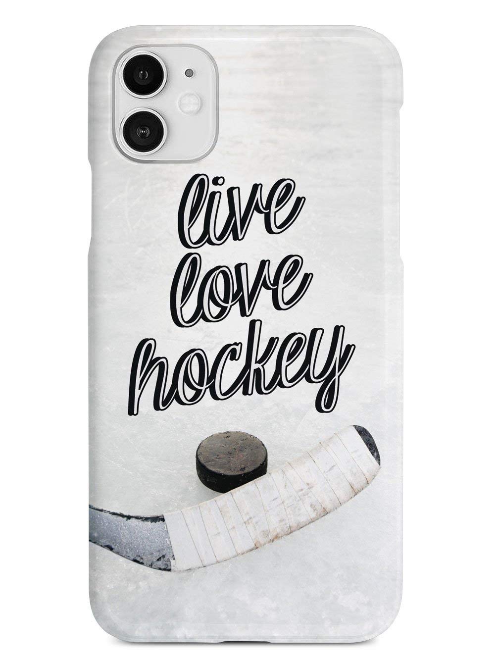 Live Love Hockey iPhone 12 Mini Case - 3D Textured Protective Phone Cover for Apple iPhone 12 Mini | Shockproof & Slim Design | Perfect for Hockey Fans & Sports Enthusiasts