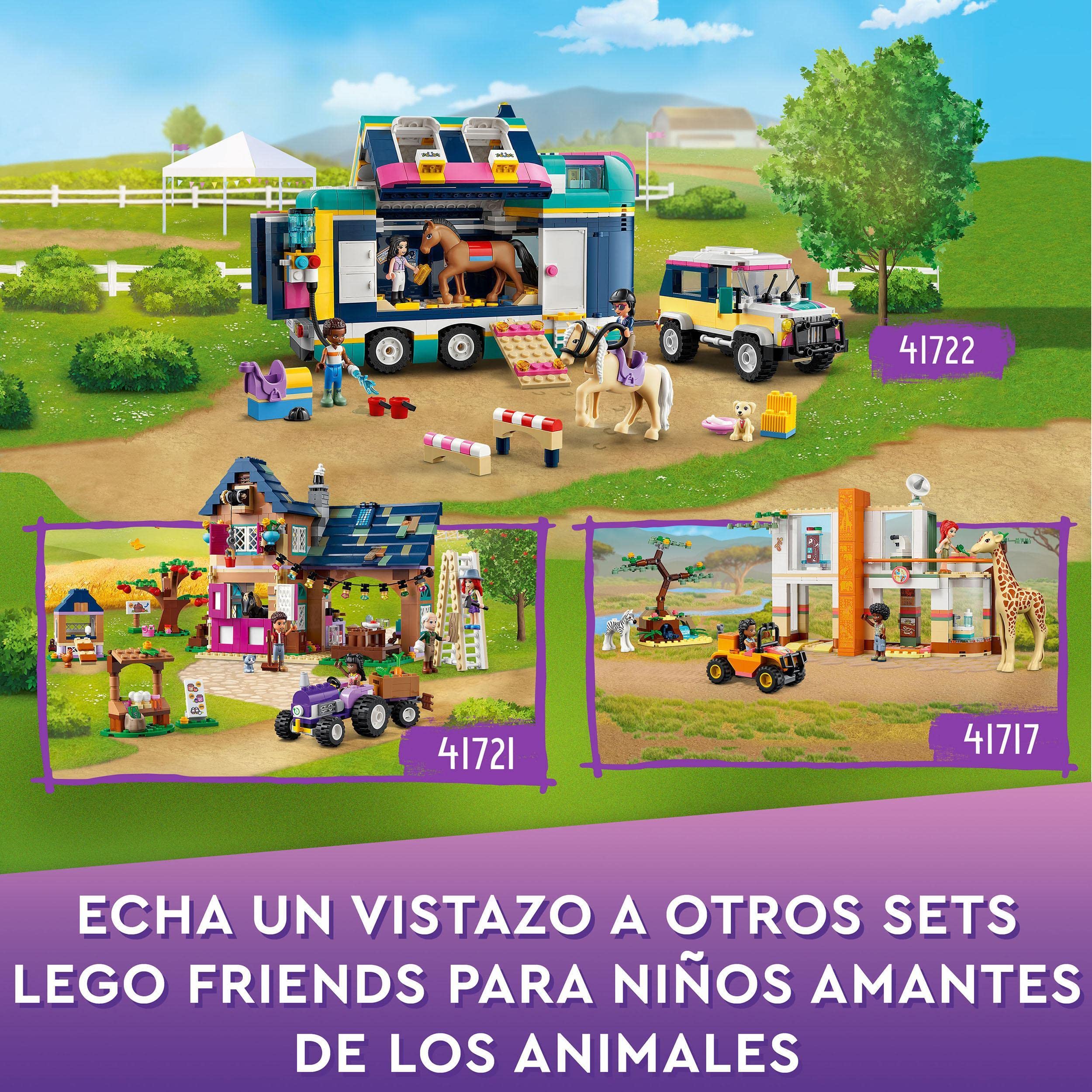 LEGO 41717 Friends Mia's Wildlife Rescue Toy Set with Zebra & Giraffe Animals, Mini Dolls & Car - Perfect Christmas Gift for Kids & Santa Presents - Great for Pretend Play, Animal Rescue Adventures & Holiday Gifting
