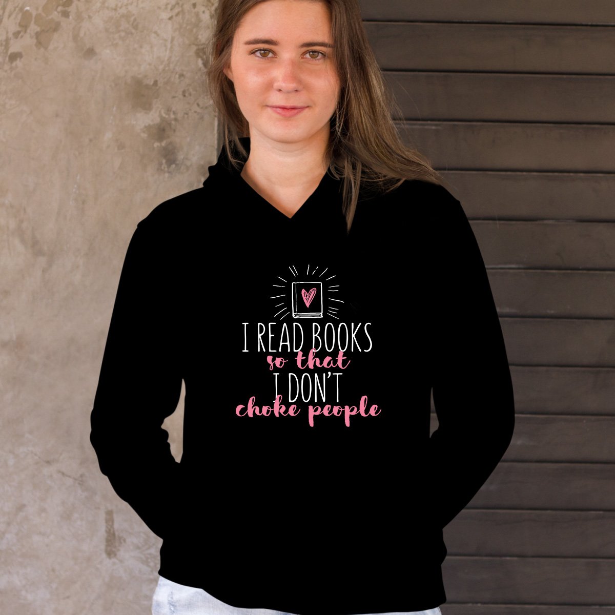 Cute and Funny Books Hoodie - Perfect Gift for Book Lovers & Readers - Great for Reading, Studying, and Relaxing