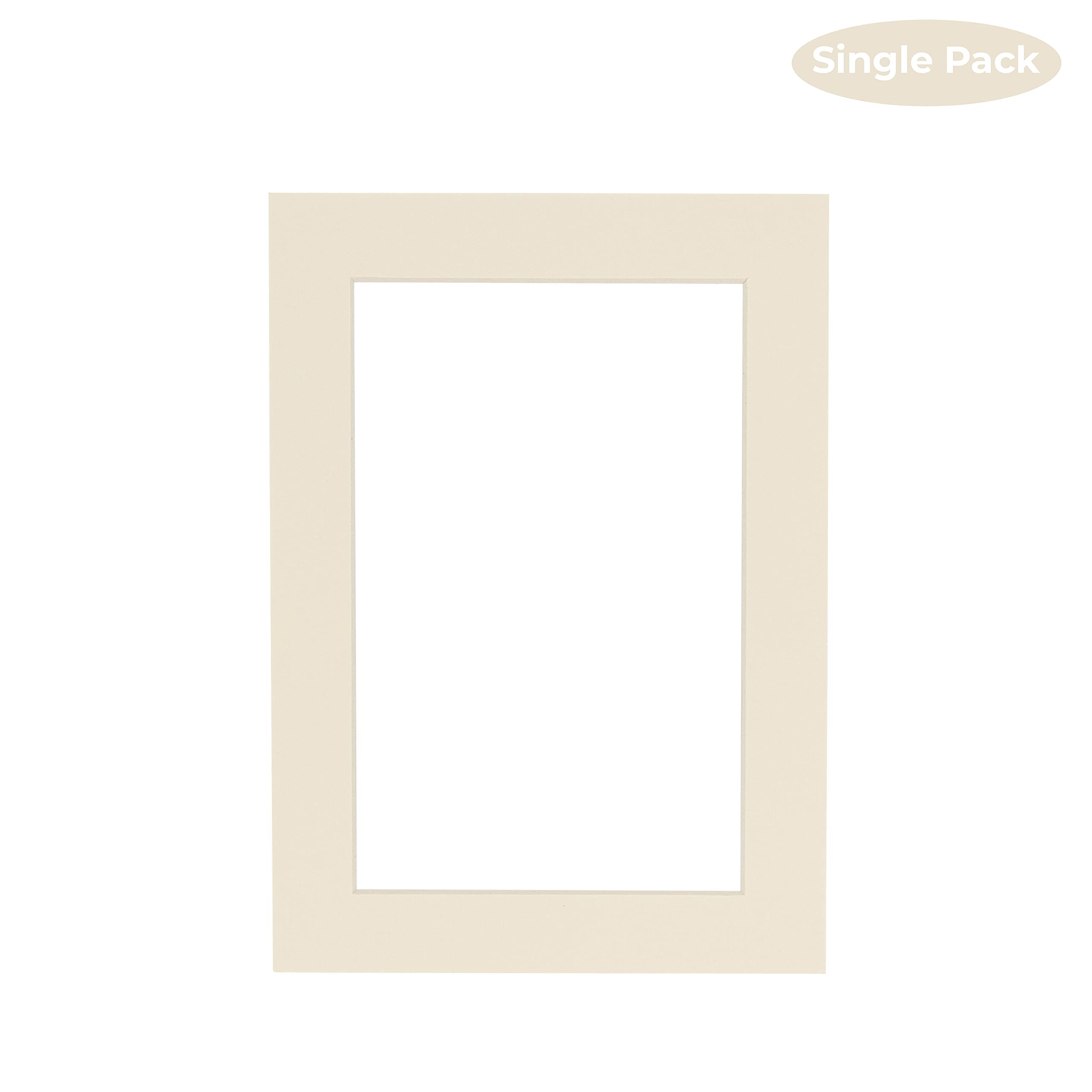 CountryArtHouse Acid-Free 16x20 Picture Frame Mats - Textured Cream with White Core Bevel Cut for 11x17 Photos - Fits Standard 16x20 Frames - 10-Pack Includes Protective Bags & Backings - Perfect for Home Decor, Gallery Displays, and Professional Photo Presentations