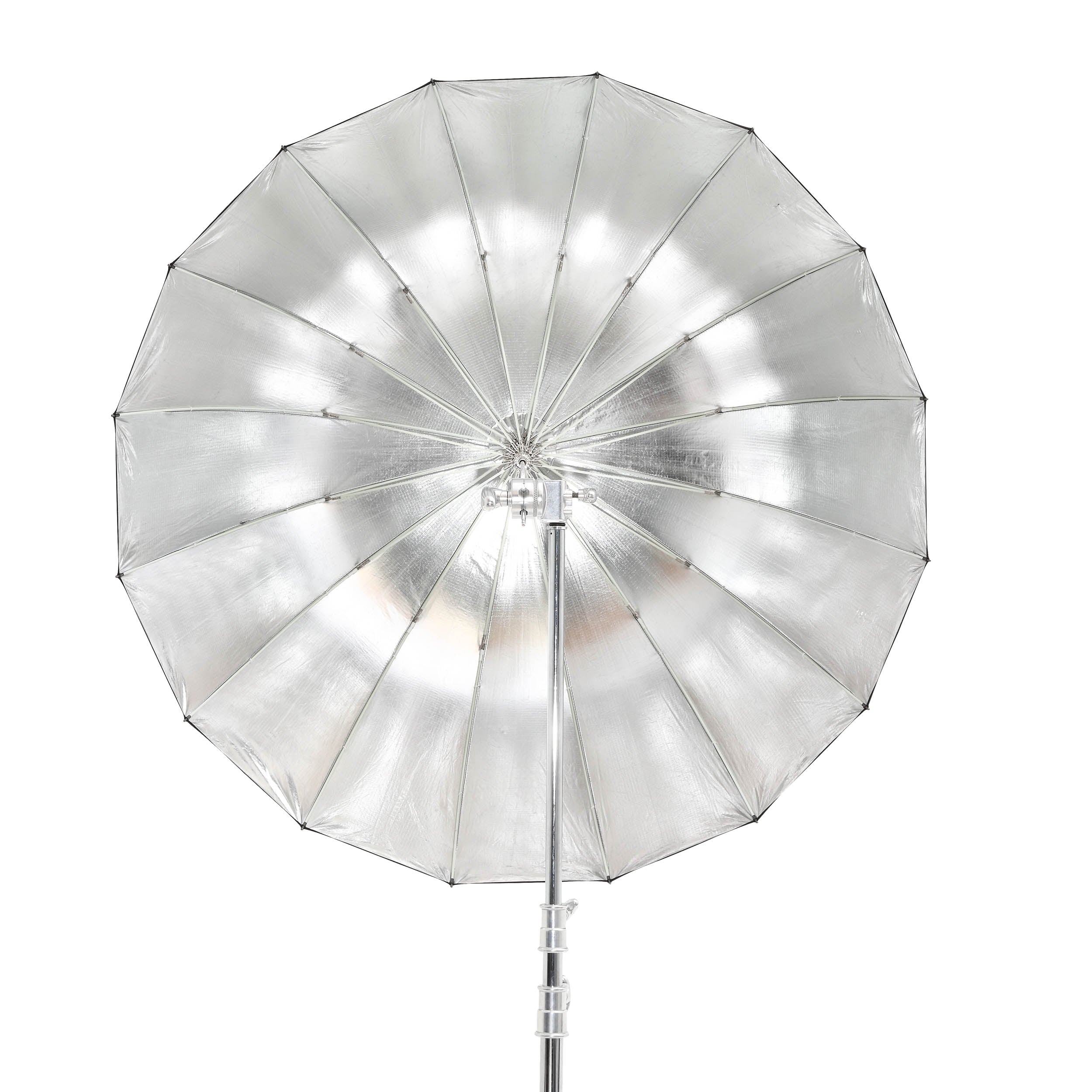 UB 130S 130cm Silver Portable Parabolic Umbrella - Professional Photography Reflector for Studio, Outdoor Portrait & Product Shoots - Lightweight & Adjustable for Perfect Lighting Control