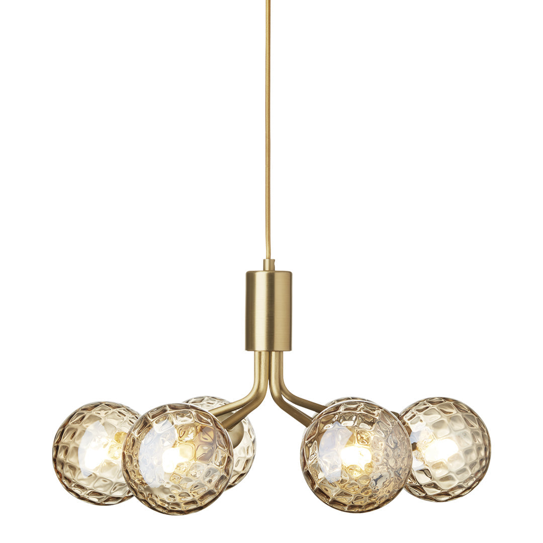 Apiales 6-Light Crystal Chandelier - Elegant Dining Room Lighting Fixture for Home Decor | Perfect for Living Room, Bedroom & Entryway