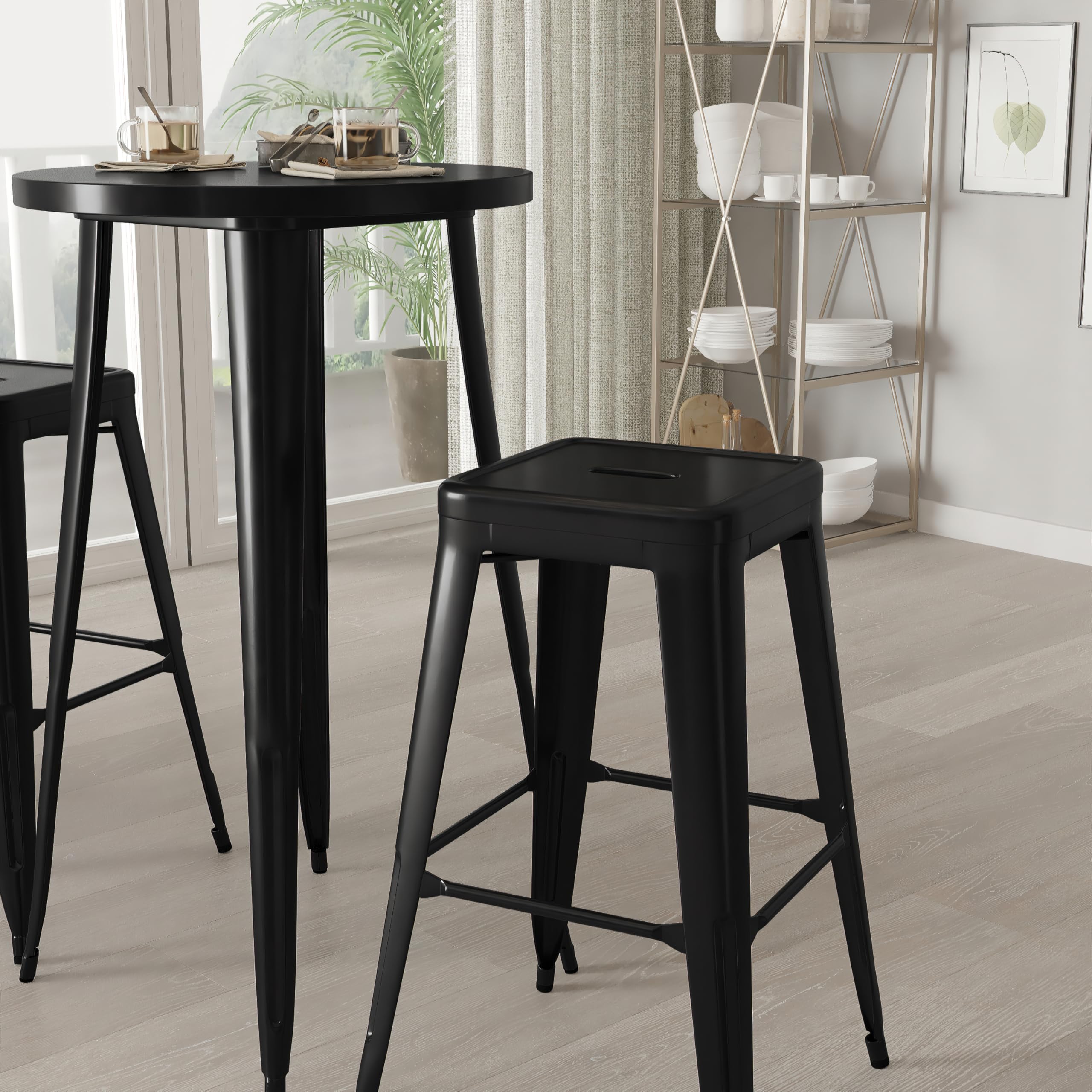 Merrick Lane Giosetta 3-Piece Bar Table Set - 24