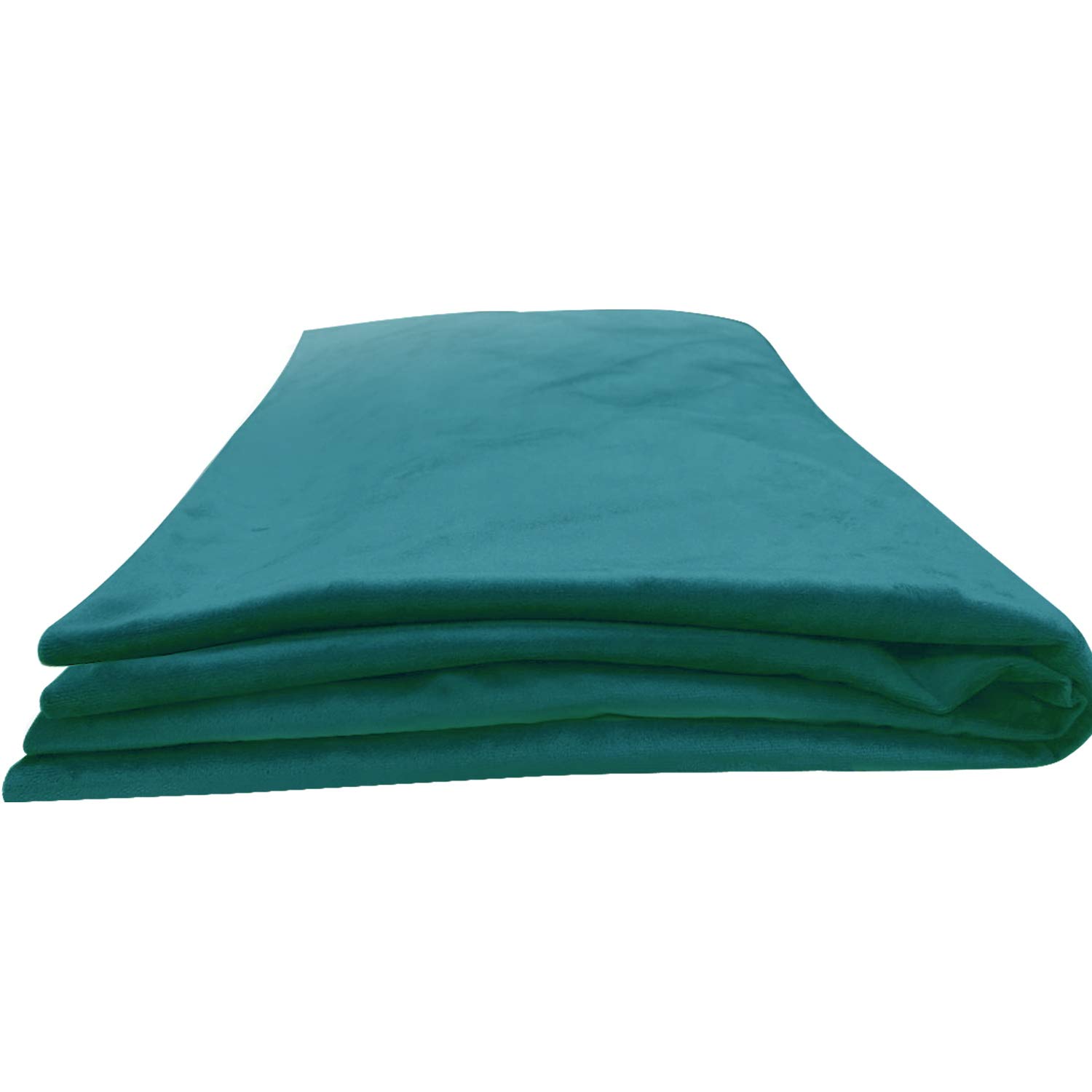 WOWMAX Velvet Triangular Pillow Cover - Soft Cyan King Size for Wedge, Bolster, Headboard & Backrest Pillows | Perfect for Reading, Lounging & Bedroom Decor