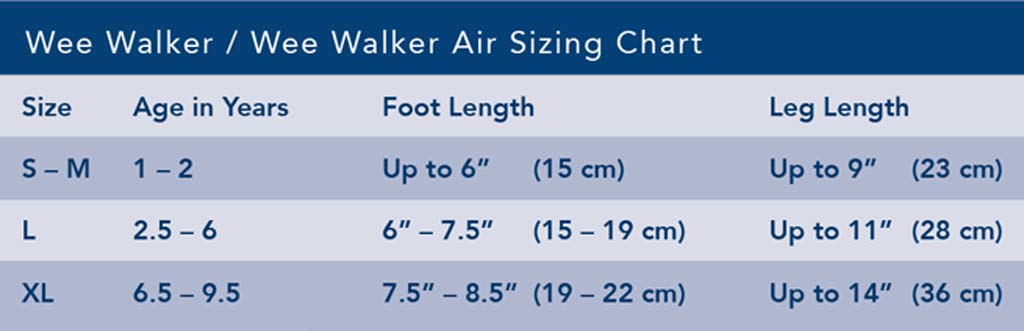 Breg Wee Walker Air Child's Walker Boot - X-Large Size for Kids | Pediatric Ankle Support & Mobility Aid for Fractures, Sprains & Post-Surgery Recovery | Perfect for Home, School & Outdoor Activities