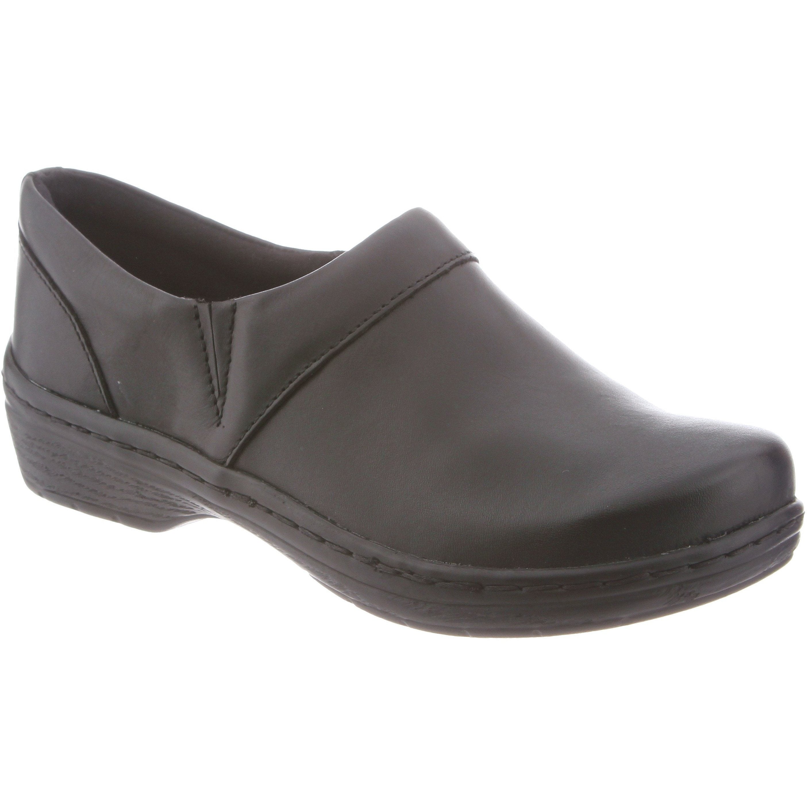 KLOGS MISSION Black Smooth Leather Comfortable Medium & Wide Width Shoes for Men - Perfect for Work, Casual Wear & Outdoor Activities