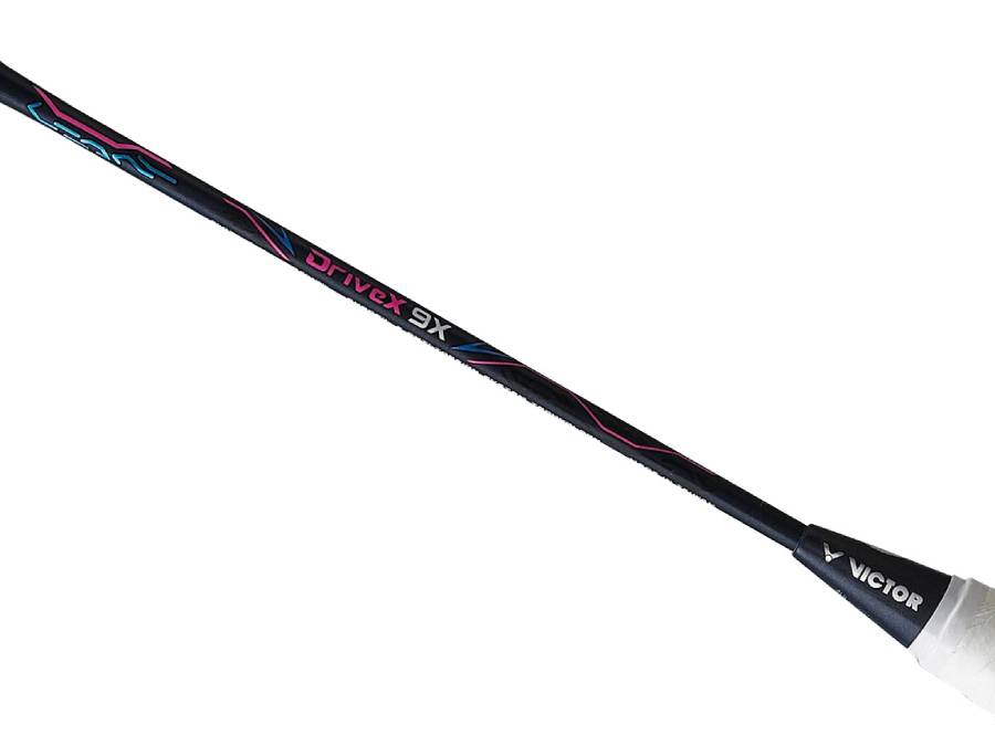 Victor DriveX 9X (DX 9X B) Professional Badminton Racket - Lightweight Carbon Fiber Shuttlecock Racket for Advanced Players - Perfect for Tournaments & Training Sessions