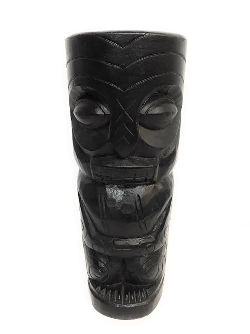 Big Kahuna Tiki Totem 20 Inch - Modern Hawaiian Pop Art Sculpture, Polynesian Home Decor for Living Room, Bar or Outdoor Tiki Party