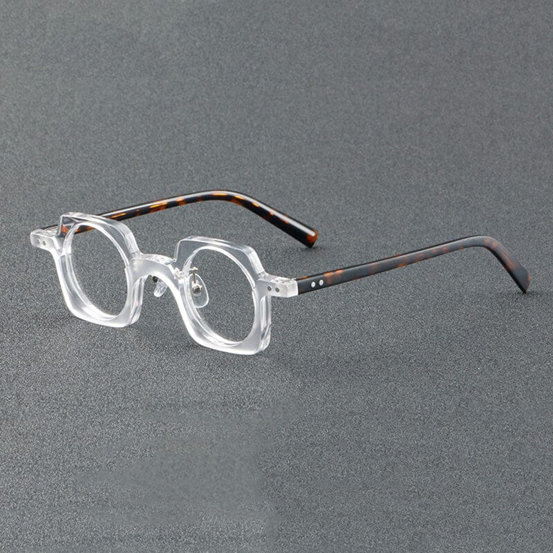 Vintage Punk Style Acetate Eyeglass Frames - Retro Hipster Glasses for Men & Women - Perfect for Costume Parties, Concerts, and Everyday Fashion