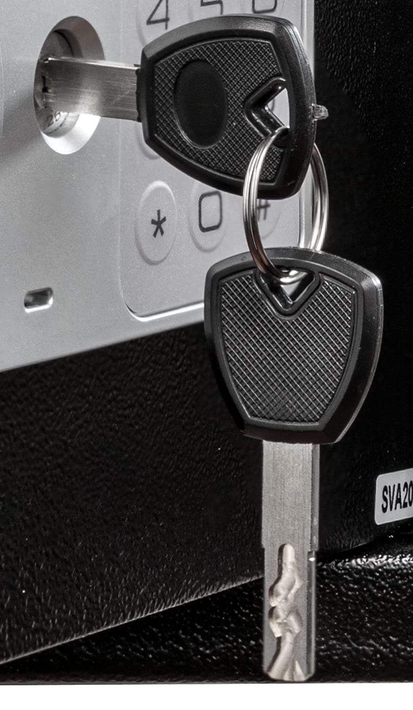 Genie Hand Time Lock Safe with Weekly/Daily Timer - B-Class Security Lock & Anti-Bounce Technology - Perfect for Home, Office, and Retail Cash Management