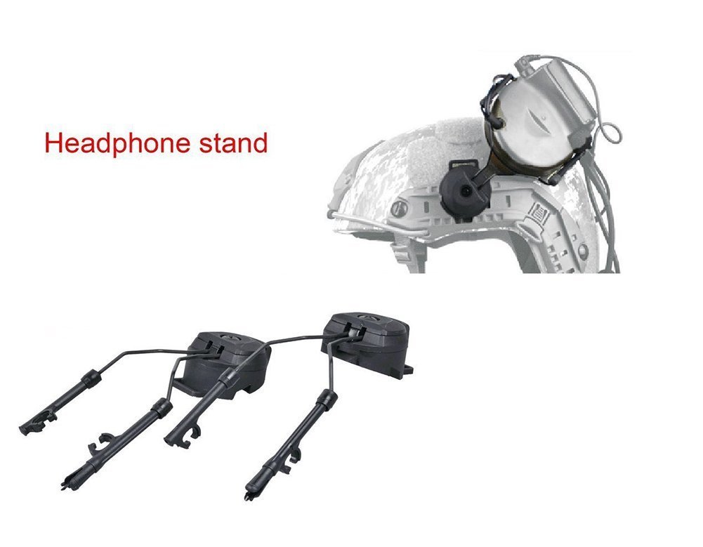 Tactical Helmet ARC Rail Adapter - Headset Mount Bracket for Military & Airsoft Helmets - Compatible with Headphones & Communication Devices - Perfect for Tactical Missions, Shooting Ranges & Outdoor Adventures