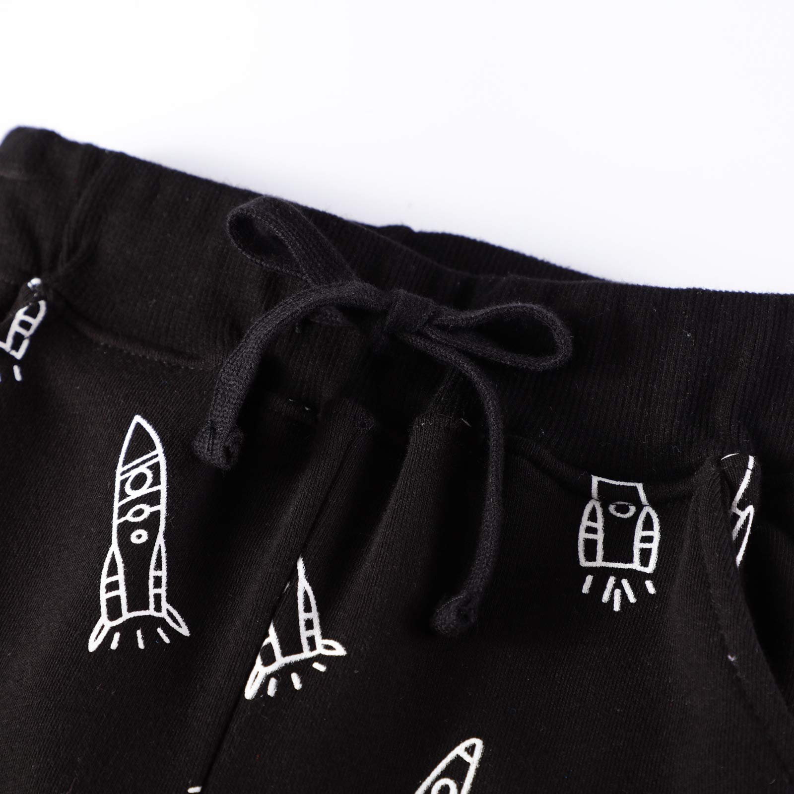 **Cute Cartoon Printed Boys' Elastic Knit Pants - Soft Cotton Casual Sweatpants for Toddlers | Playtime, School & Everyday Wear**