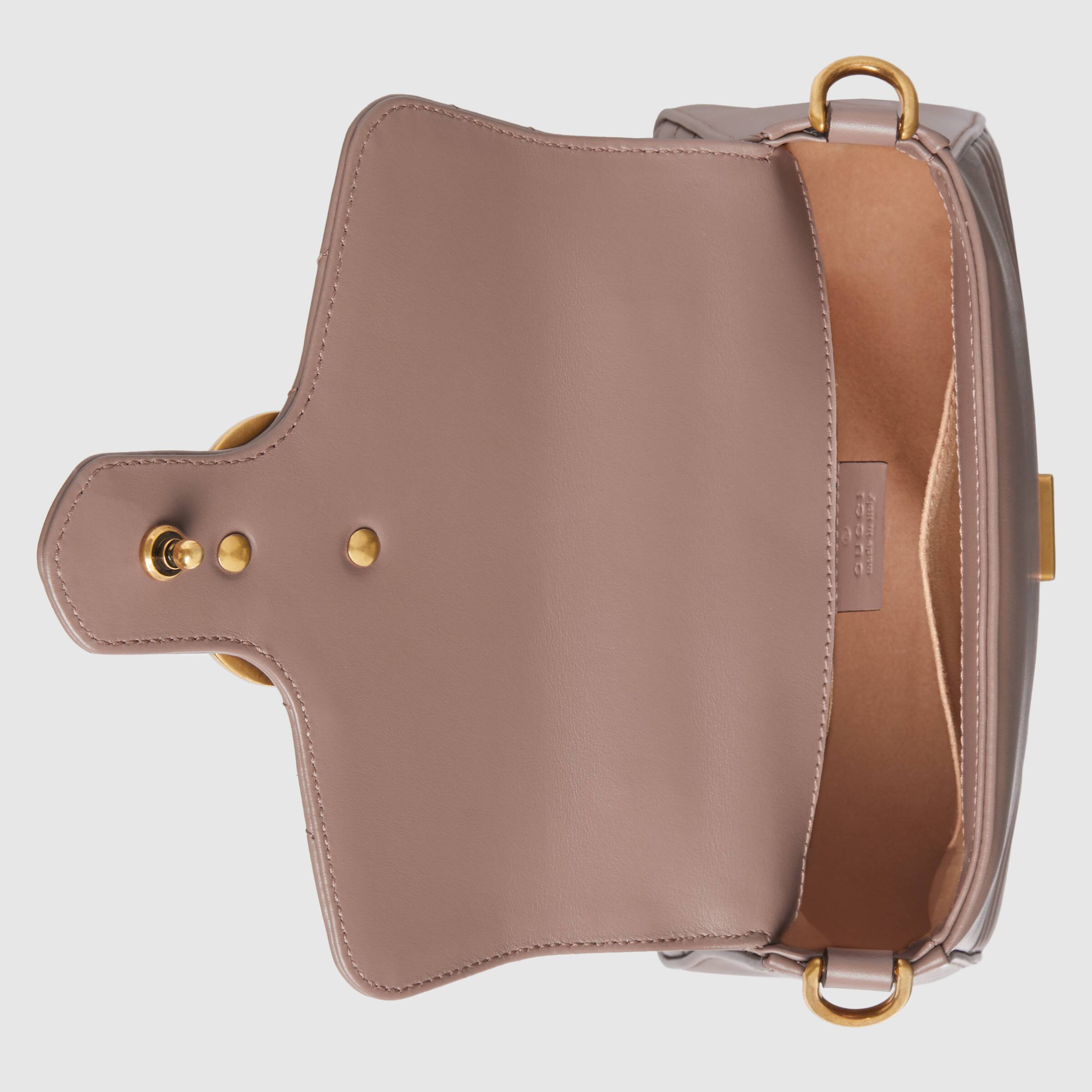 Gucci GG Marmont Mini Top Handle Bag in Dusty Pink | Luxury Crossbody Purse for Women | Perfect for Date Night, Parties & Everyday Use