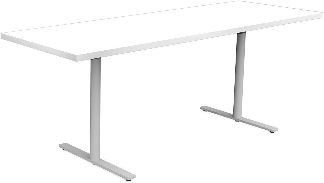 Safco JURNI 72 x 24 Inch Multi-Purpose Table with T-Leg Base and Glides - Perfect for Office, Classroom, Conference Room, and Home Use [JN7224NFXTGL]