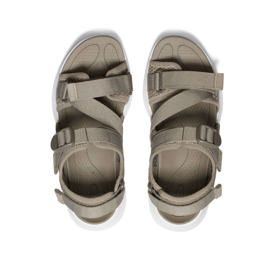 Women's Elle Sport Backstrap Sandal - Comfortable Walking Shoes for Women | Brindle/Star White | Perfect for Beach, Gym & Summer Outdoor Activities