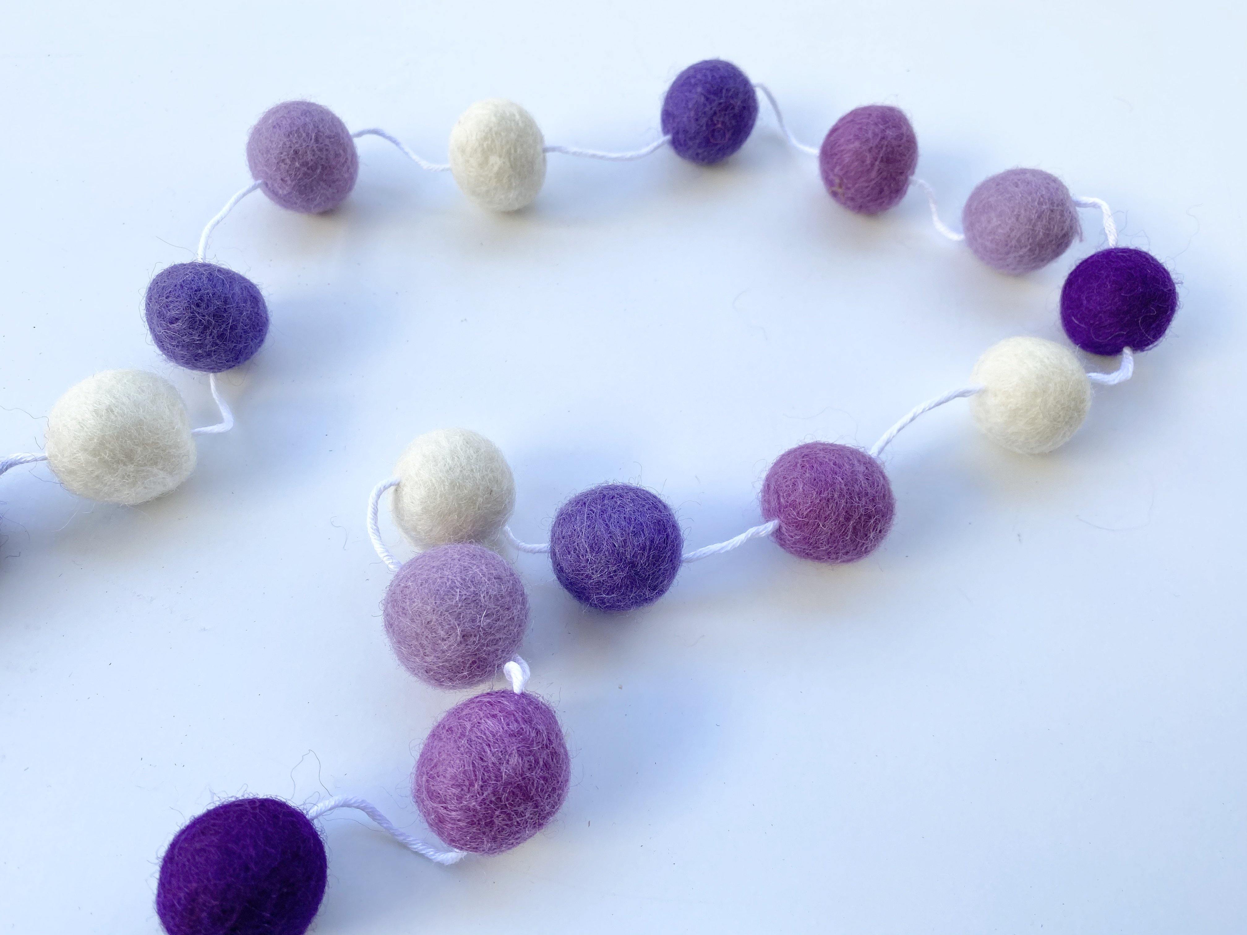 Beautiful Purple Garland for Home Decor - Perfect for Weddings, Parties & Nursery Room Decoration