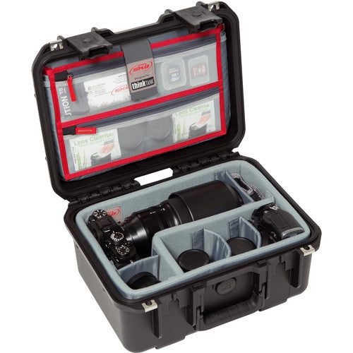 SKB iSeries 1309 6 Case with Think Tank Photo Dividers & Lid Organizer - Professional Camera Gear Storage for Travel & Studio Photography