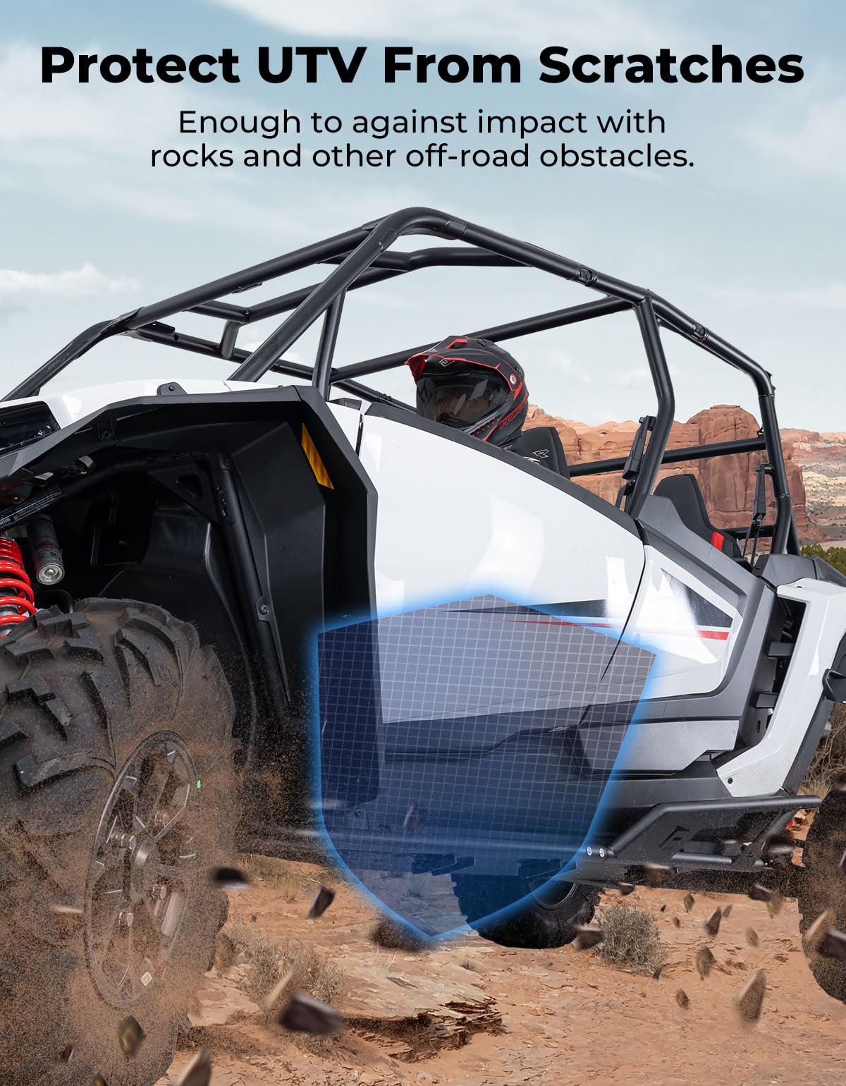 KEMIMOTO Heavy Duty Steel Nerf Bars & Rock Sliders for 2024-2025 Polaris RZR XP 1000/XP 4 1000 | 1.5