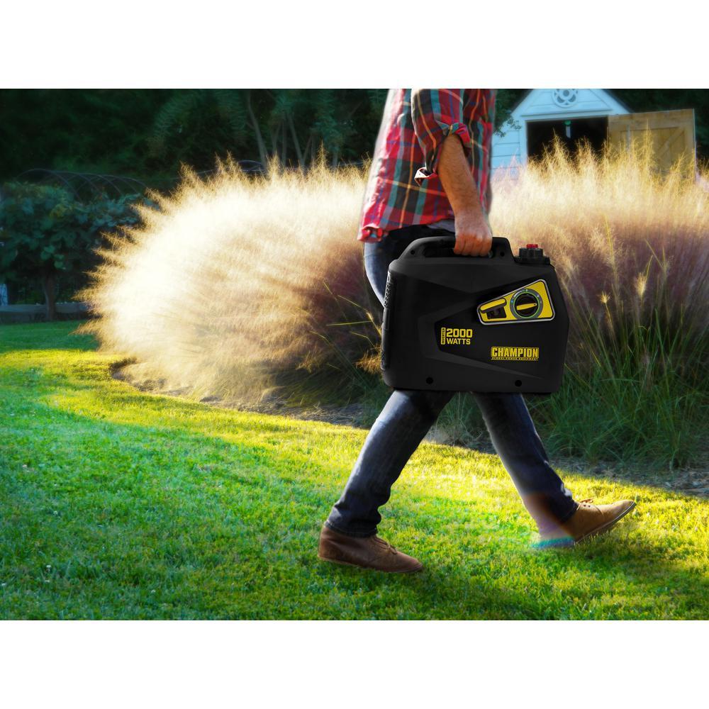Champion 100565 1600W/2000W Portable Inverter Generator - Quiet, Lightweight & Reliable Power for Camping, RV Trips & Emergency Backup (Manufacturer RFB)