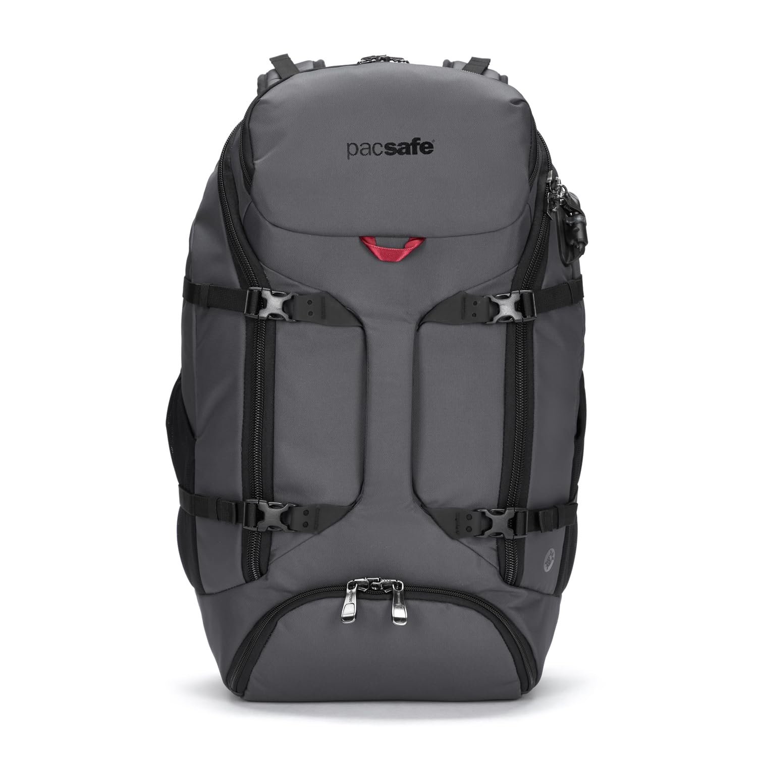 Pacsafe Venturesafe EXP35 Anti-Theft Travel Backpack - Slate Gray | Secure Laptop & Carry-On Backpack for Commuting, Business Trips & Adventure Travel