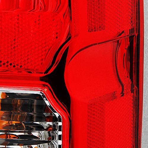 AKKON Red Clear Tail Lights & Brake Lights Replacement for Nissan Pathfinder SUV - Left Driver & Right Passenger Side - Perfect for Night Driving & Enhanced Safety