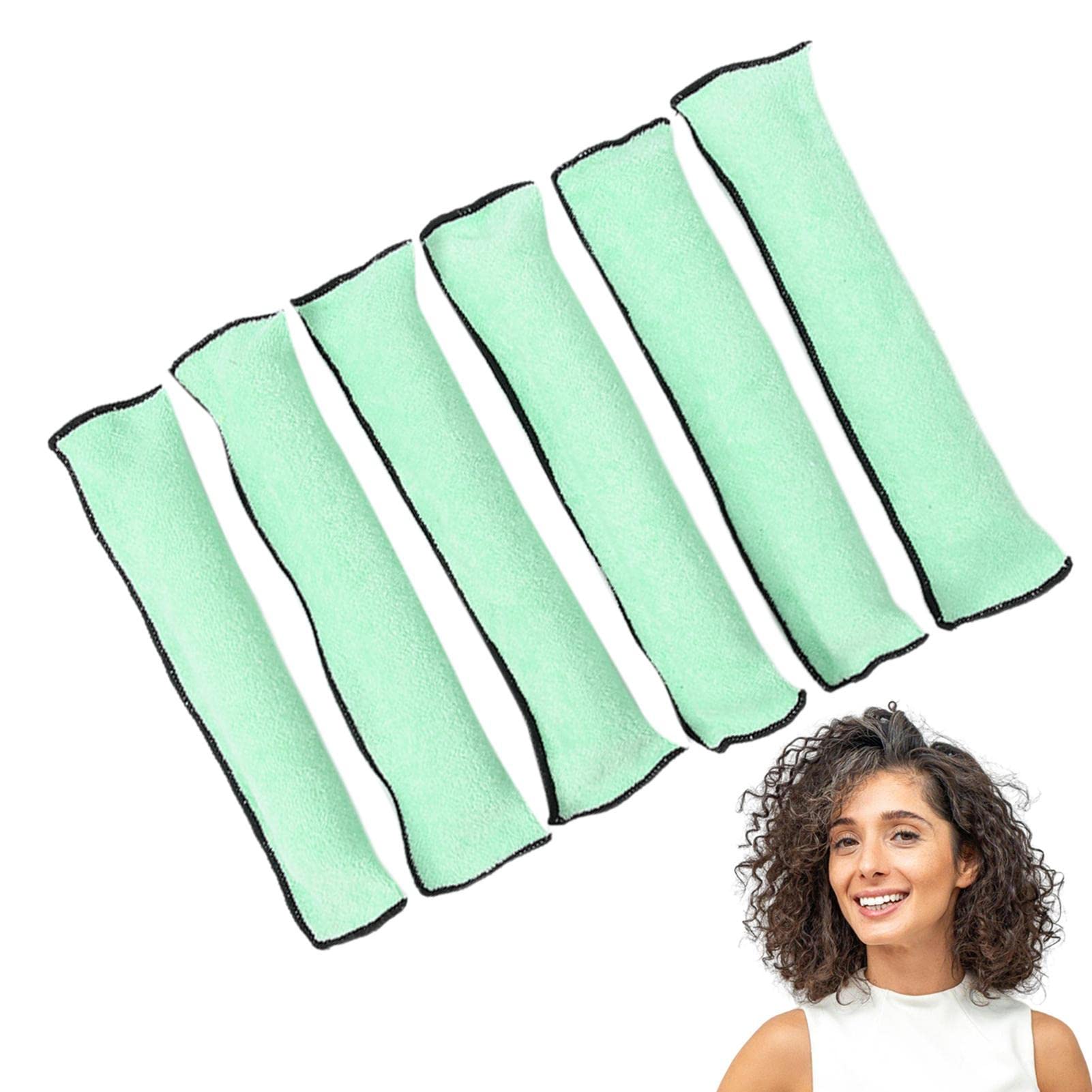 Vigcebit Soft Sleep Hair Rollers for Kids & Adults - Large Cloth Hair Curlers for Thick, Short & Medium Hair - Overnight No Heat Curling Pillow Rollers - Perfect for Nighttime Styling & Special Occasions
