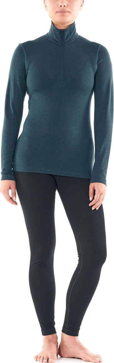 260 Tech LS Half Zip Base Layer for Women - Thermal Long Sleeve Shirt for Cold Weather | Workout, Hiking & Outdoor Activities