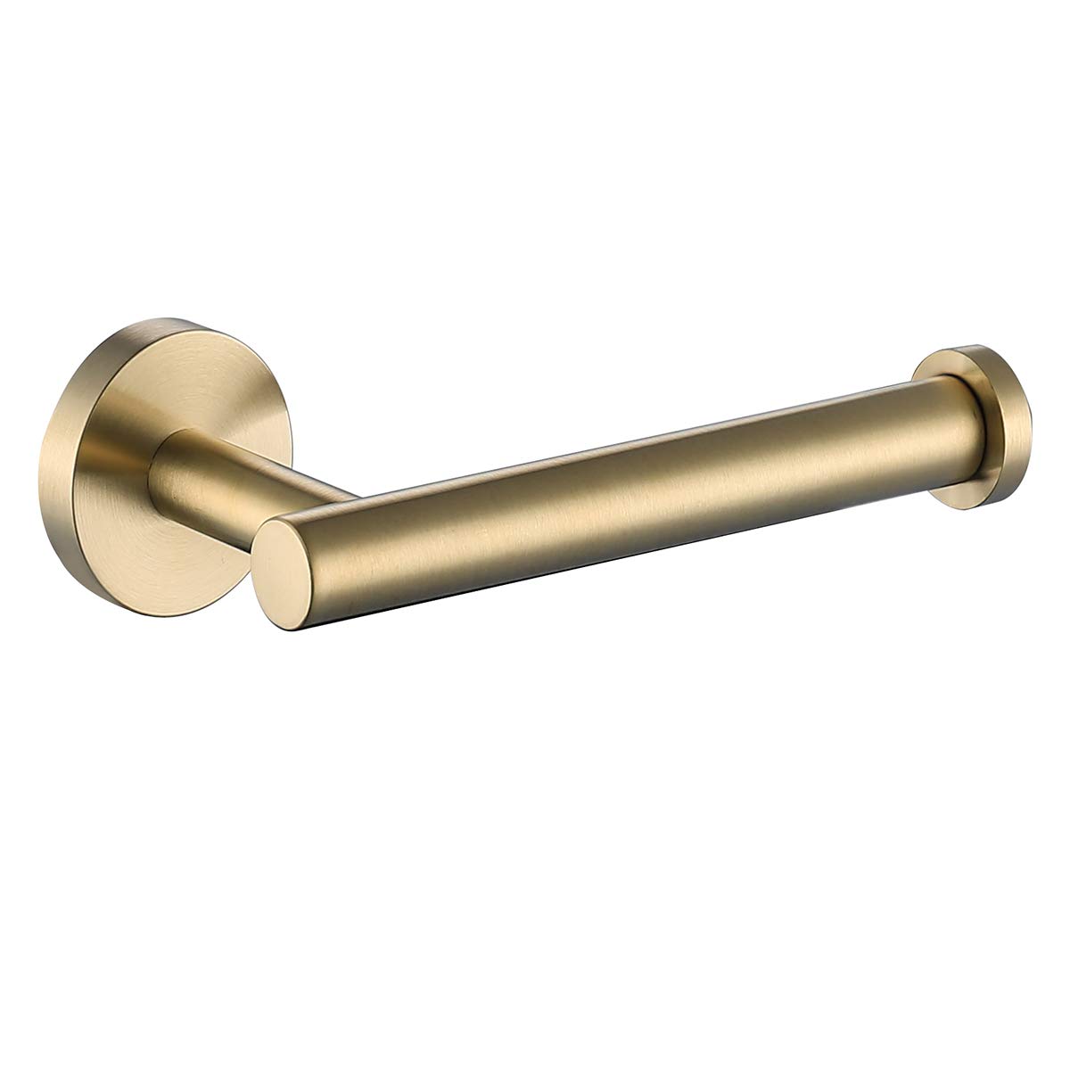 Brushed Gold Toilet Paper Holder - Wall Mount Stainless Steel Tissue Roll Holder - SUS304 Rustproof Bathroom Accessory - Perfect for Modern Home, Hotel & Office Restroom Decor