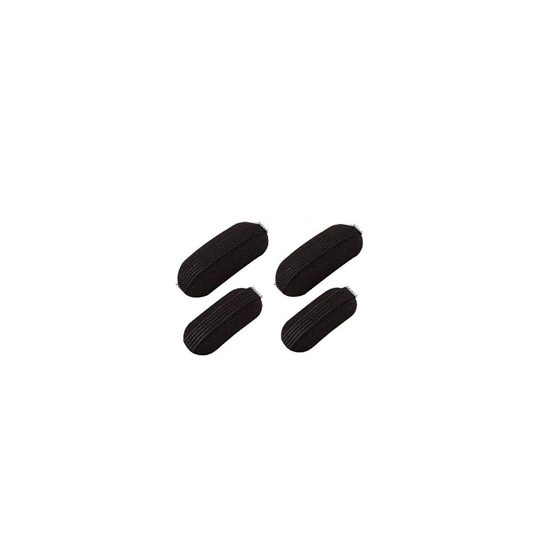GadinFashion™ 4-Pack Black Hair Puff Maker & Bun Bumpits - Volumizing Hair Accessories for Women | Perfect for Updos, Ponytails & Special Occasions