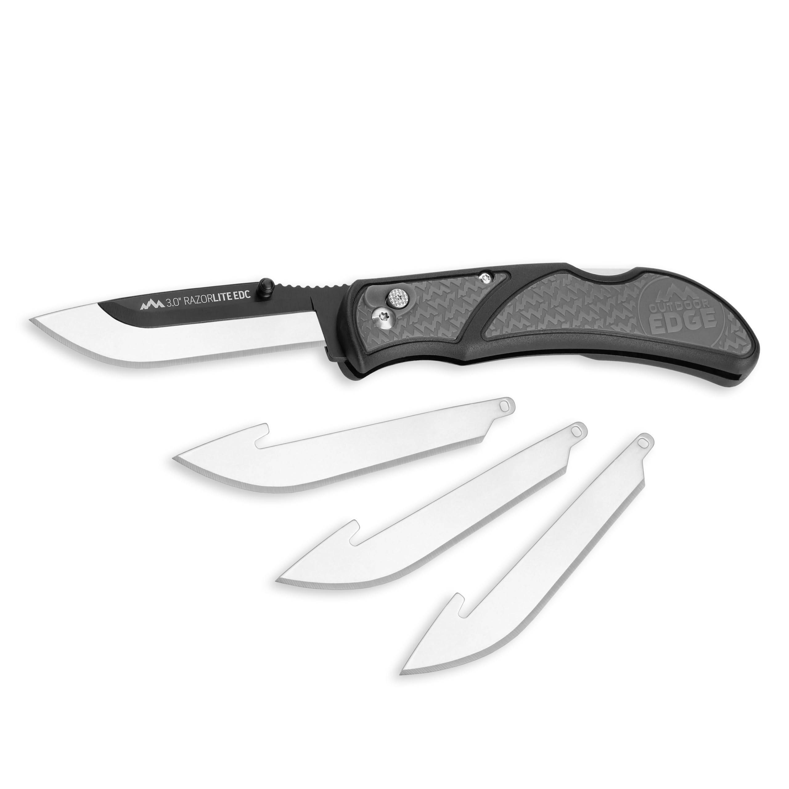 Outdoor Edge RazorLite EDC Folding Knife - Replaceable Blade Pocket Knife for Camping & Hiking