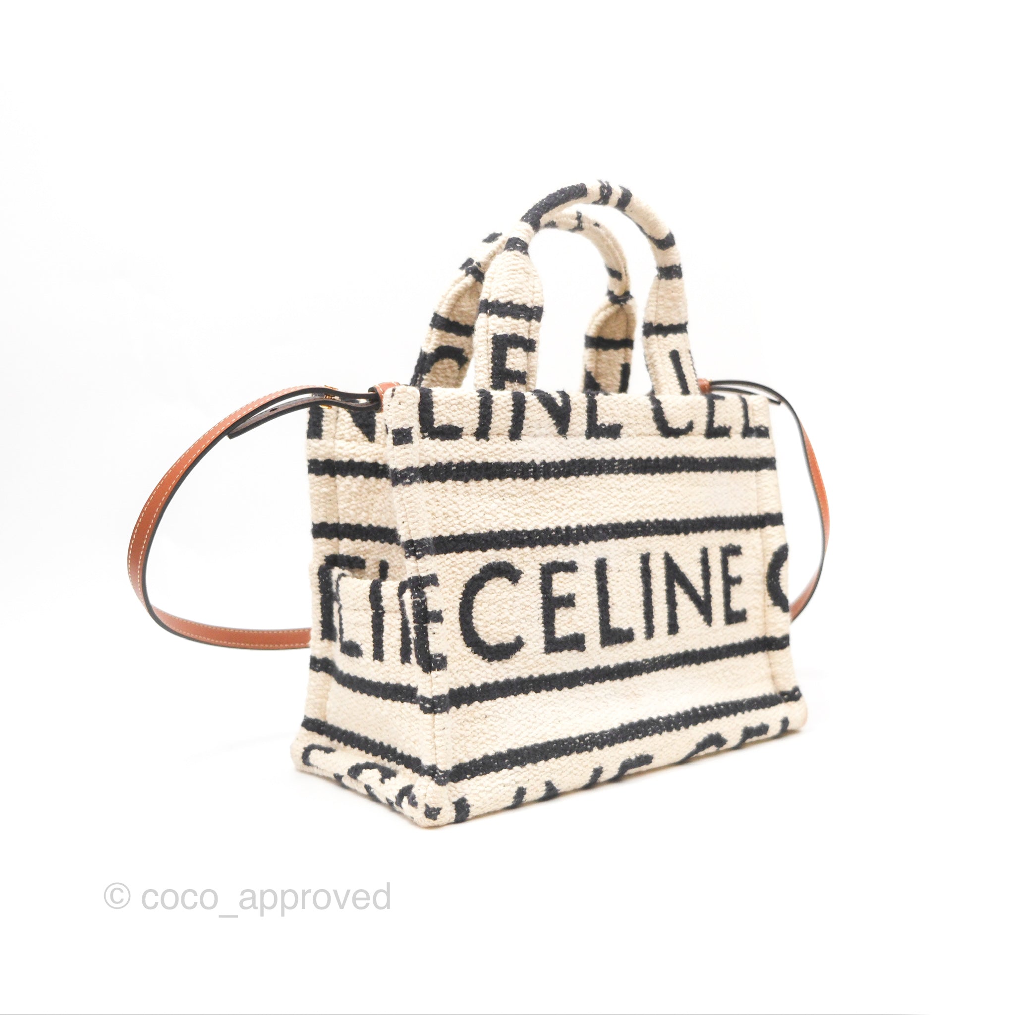 Celine Small Cabas Thais Textile Tote Bag in White - Stylish Designer Handbag for Women, Perfect for Work, Travel & Everyday Use