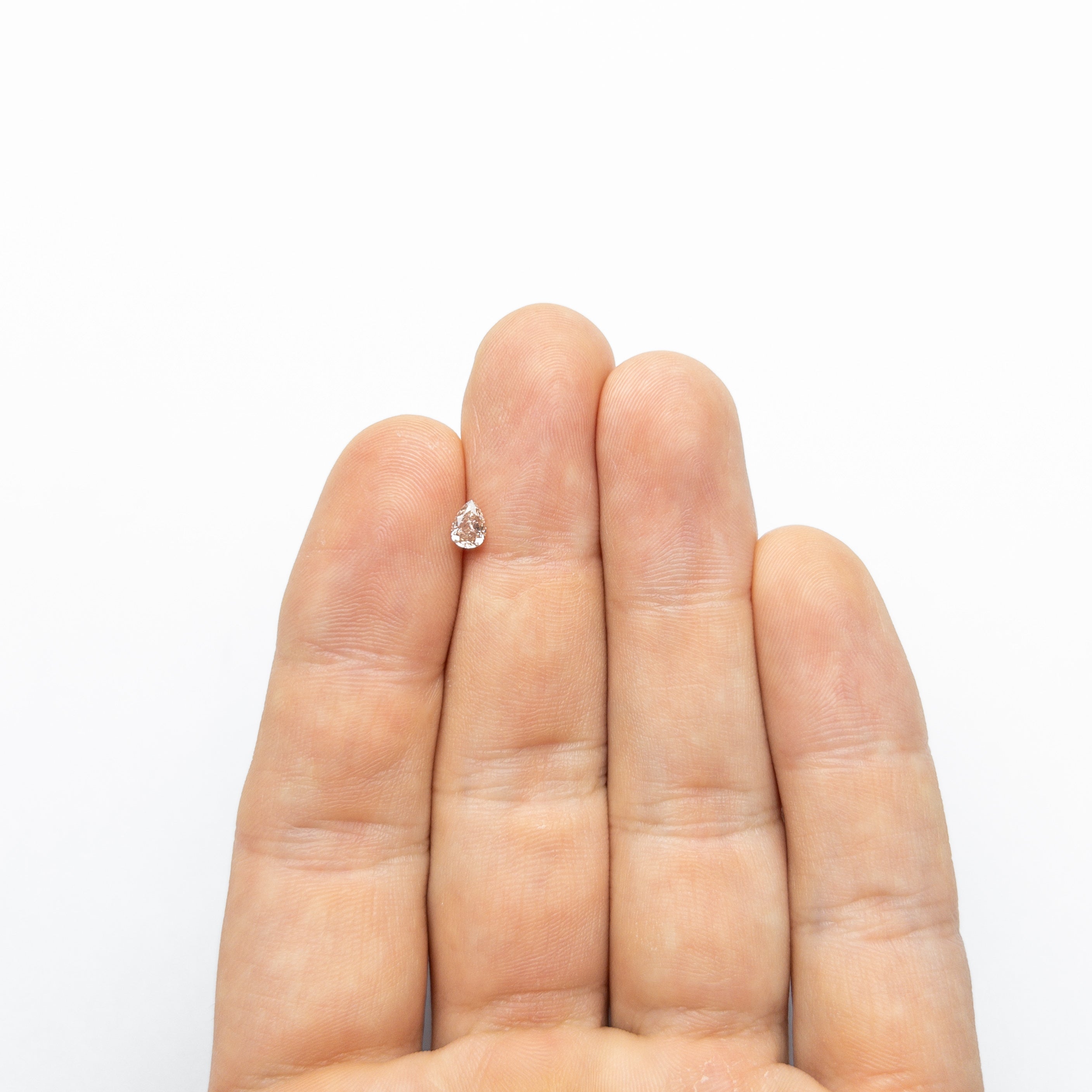 0.35ct GIA Certified VS2 Fancy Brown Pink Pear Diamond - 5.24x3.75x2.45mm Brilliant Cut | Perfect for Engagement Rings & Fine Jewelry
