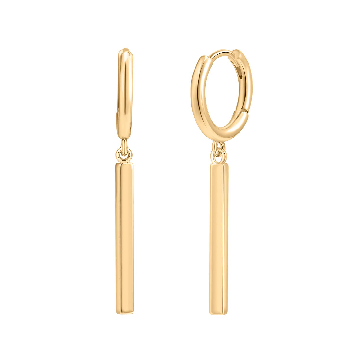 14K Gold Plated Small Huggie Hoop Earrings - Hypoallergenic Minimalist Hoop Earrings for Women - Perfect for Everyday Wear, Work & Special Occasions