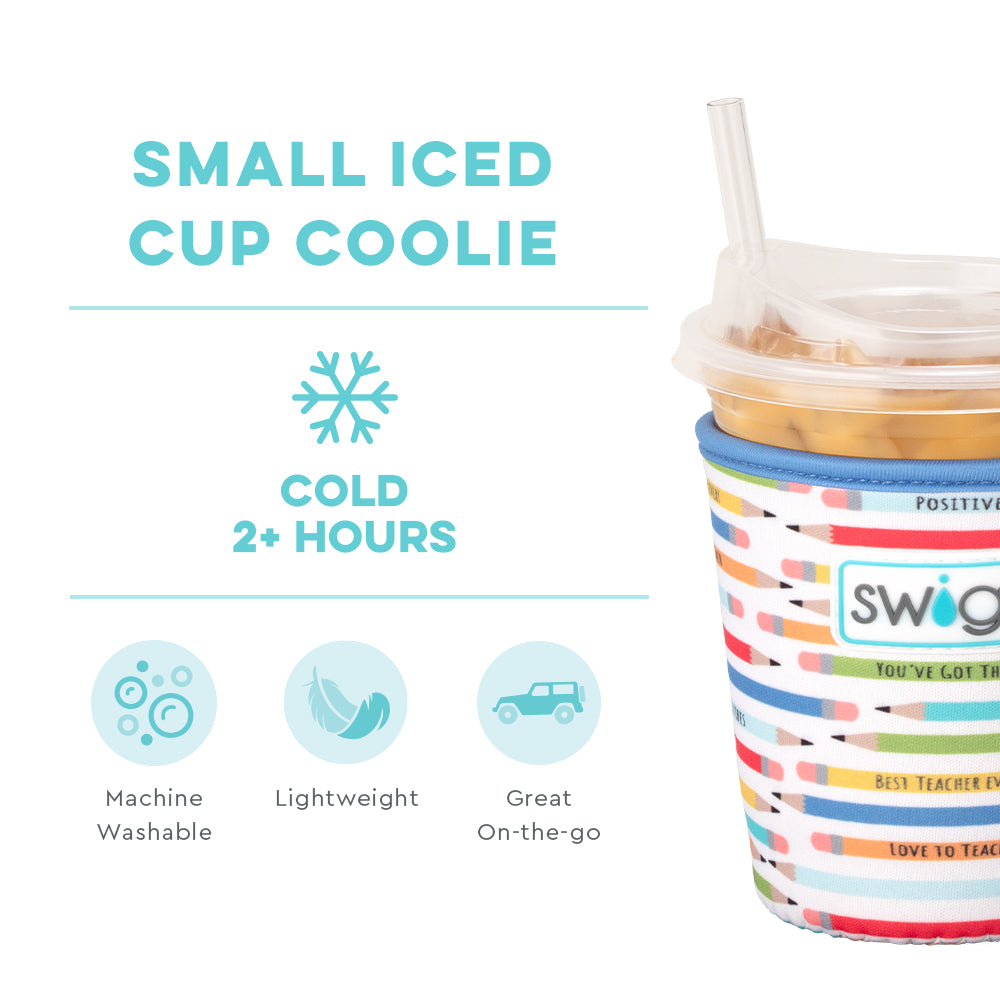 Teacher Life Small Iced Cup Coolie - Insulated Coffee Tumbler for Teachers - Perfect for Classroom, Office & Summer Drinks