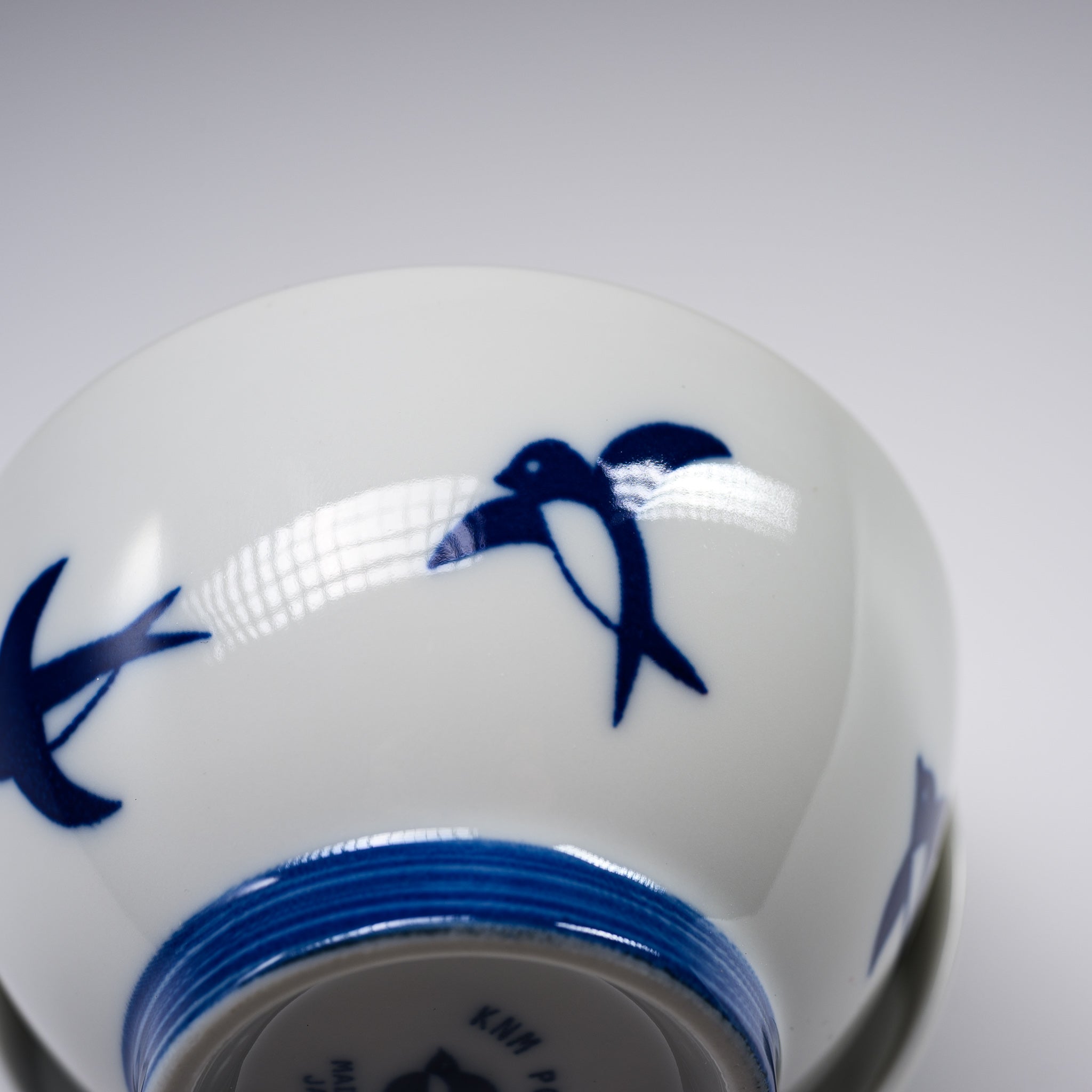 Handcrafted Mino Ware Swallow Pair Rice Bowl Set - Japanese Ceramic Tea Bowl for Sushi, Rice & Soup - Perfect for Home Dining, Gifts & Japanese Tea Ceremony