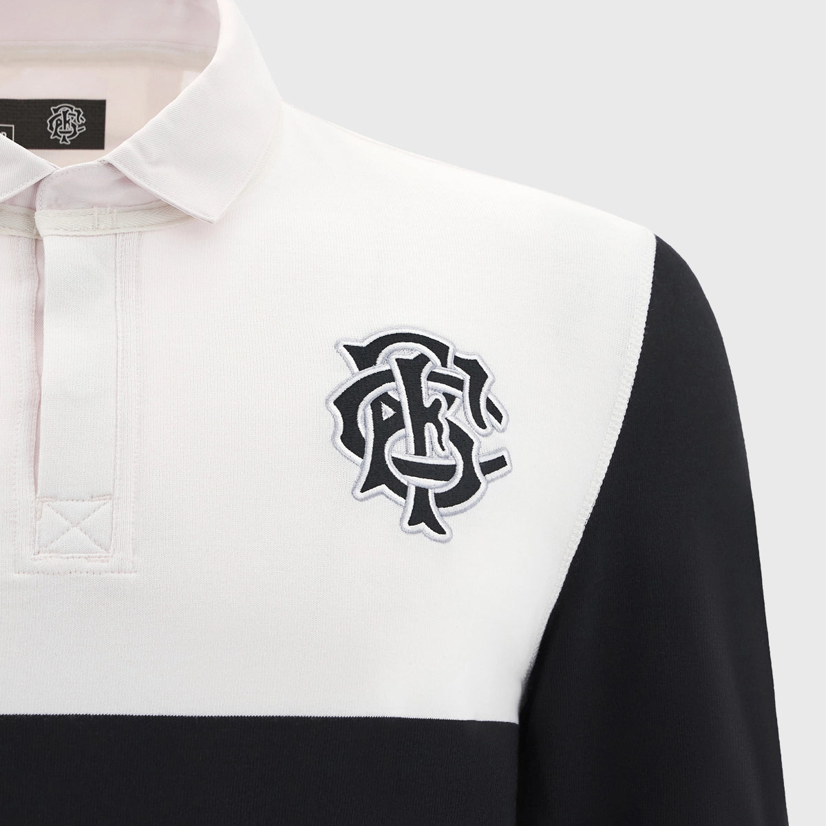 Macron Barbarians Men's Cotton Long Sleeve Rugby Shirt 2025 - Breathable Sports Jersey for Rugby Training & Casual Wear