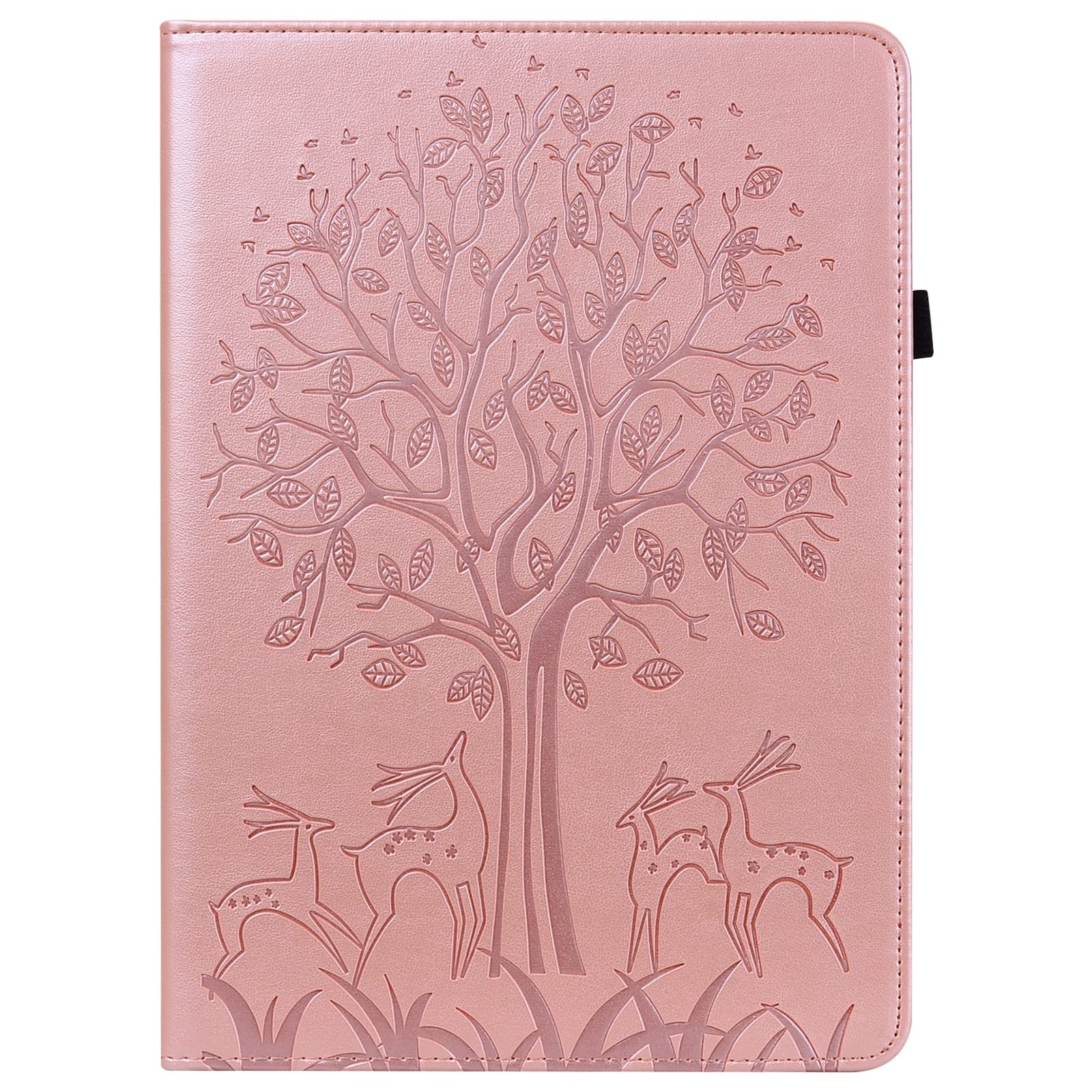 Lenovo Tab M9 Leather Tablet Case with Tree & Deer Embossed Design - Perfect for Work, Travel, and Home Use