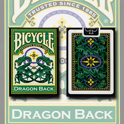 Bicycle® Green Dragon Back Playing Cards - Premium Quality Poker Cards for Magic Tricks, Cardistry & Game Nights | Perfect for Professional Magicians, Card Enthusiasts & Family Gatherings