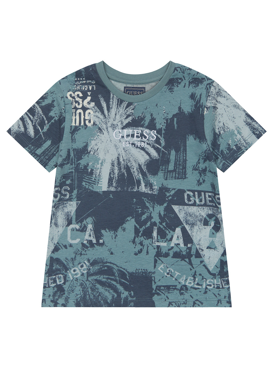 Blue Short Sleeve T-Shirt for Boys (Ages 2-7) - Comfortable Cotton Casual Tee for Playtime, School & Everyday Wear