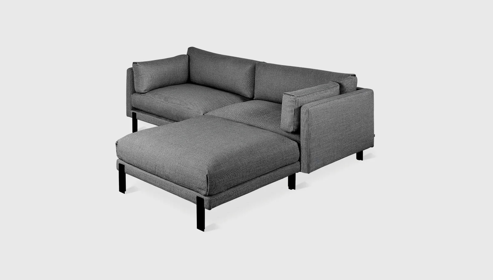 Silverlake Loft Bi Sectional Sofa - Modern 2-Piece Sectional Couch with Reversible Chaise for Living Room, Lounge & Apartment Decor