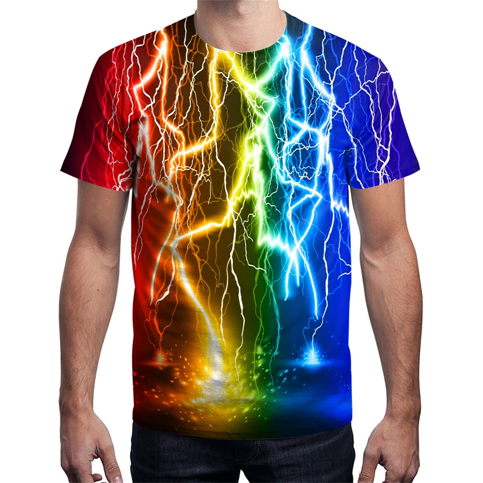 Yasswete Unisex 3D Printed Graphic T-Shirts for Men & Women - Comfortable Short Sleeve Casual Tees for Streetwear, Parties & Everyday Outfits