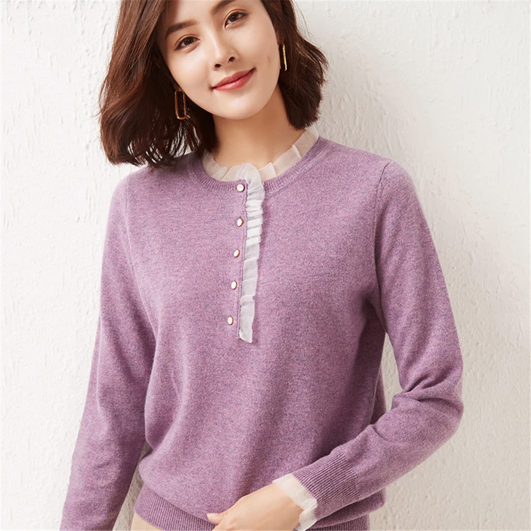 Korean Women's 100% Wool Pullover Sweater - Warm Winter Knitted Jumper for Women | Cozy Casual Wear, Office Outfits & Holiday Fashion