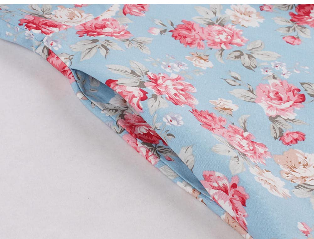 Vintage Floral High Waist Skirt with Pockets - Women's Retro Dress for Casual Wear, Date Night & Summer Outfits | YLDCN