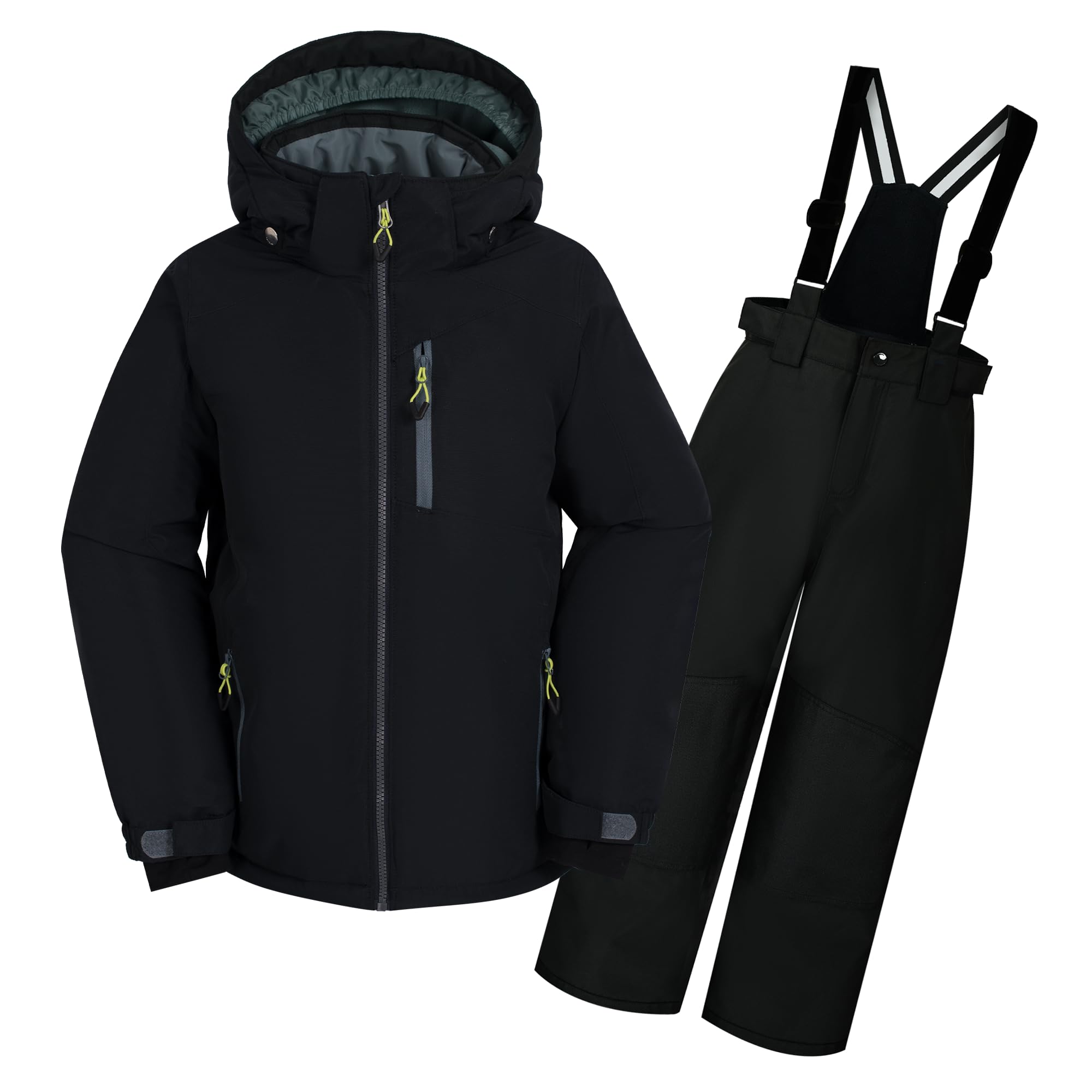 OLIVER Boys Snowsuit - Detachable Hooded Ski Jacket & Pants Set for Extreme Cold Weather - Waterproof Winter Snowsuit for Kids Outdoor Activities, Skiing, Snowboarding & Sledding
