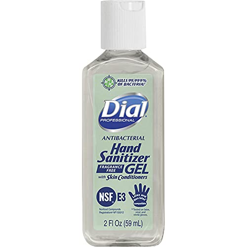 Dial Hand Sanitizer Gel with Aloe - 8 oz (Pack of 3) | Kills 99.9% Germs | Moisturizing Alcohol-Based Sanitizer for Home, Office & Travel Use