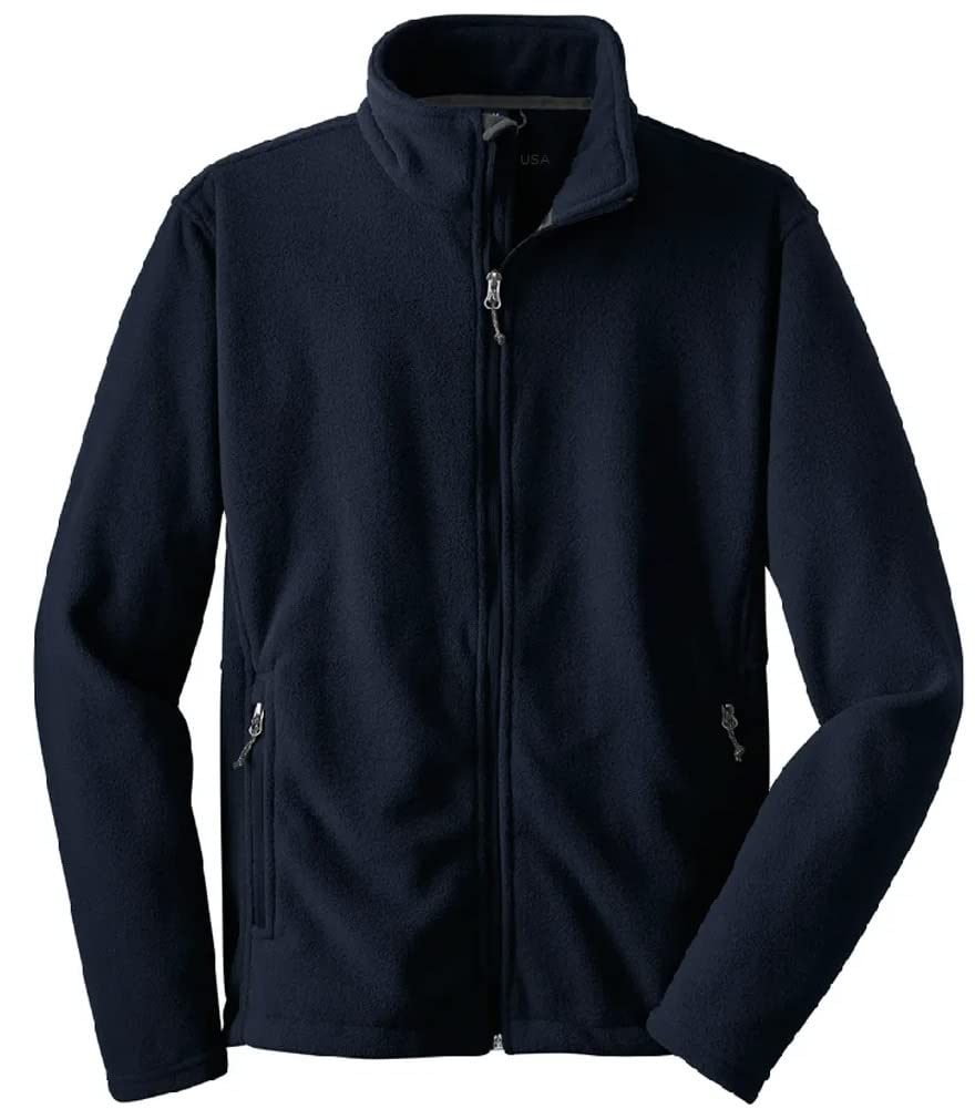Joe's USA Men's Soft Midweight Fleece Jacket - Regular, Big & Tall Sizes - Comfortable Winter Outerwear for Hiking, Camping & Casual Wear